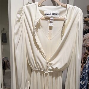 Elegant Cream Maxi Dress